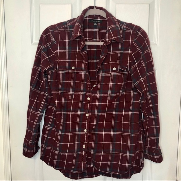 BANANA Republic 100%cotton Plaid Button small - Picture 6 of 6